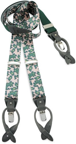 Sir Redman luxury suspenders Classic Paisley