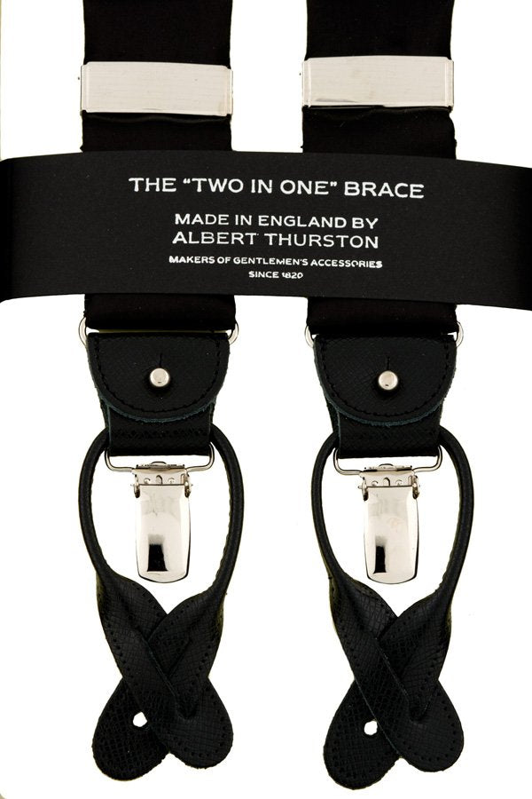 Bretels zwart van het merk Albert Thurston
