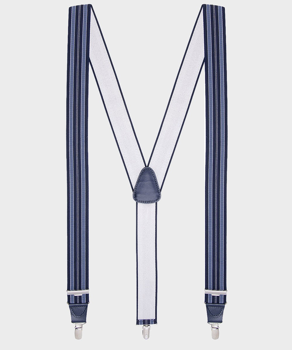 Hosenträger blau mit Streifen