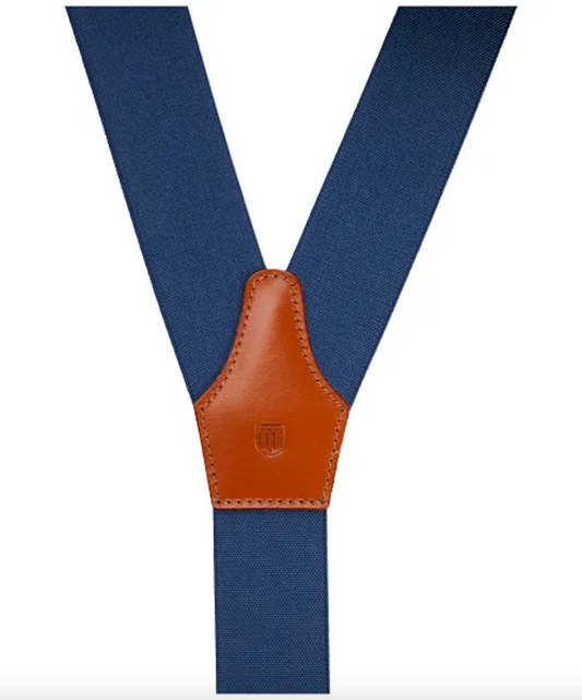Blauwe bretels achterzijde Profuomo
