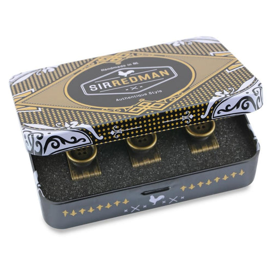 Set Hosenträgerknöpfe antikes Messing