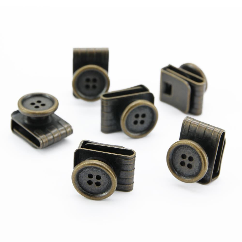 Guziki do szelek antyczny mosiądz Sir Redman