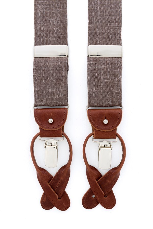 Albert Thurston bretels beige hardy minnis