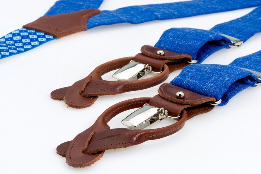 Bretels Albert Thurston in blauw 