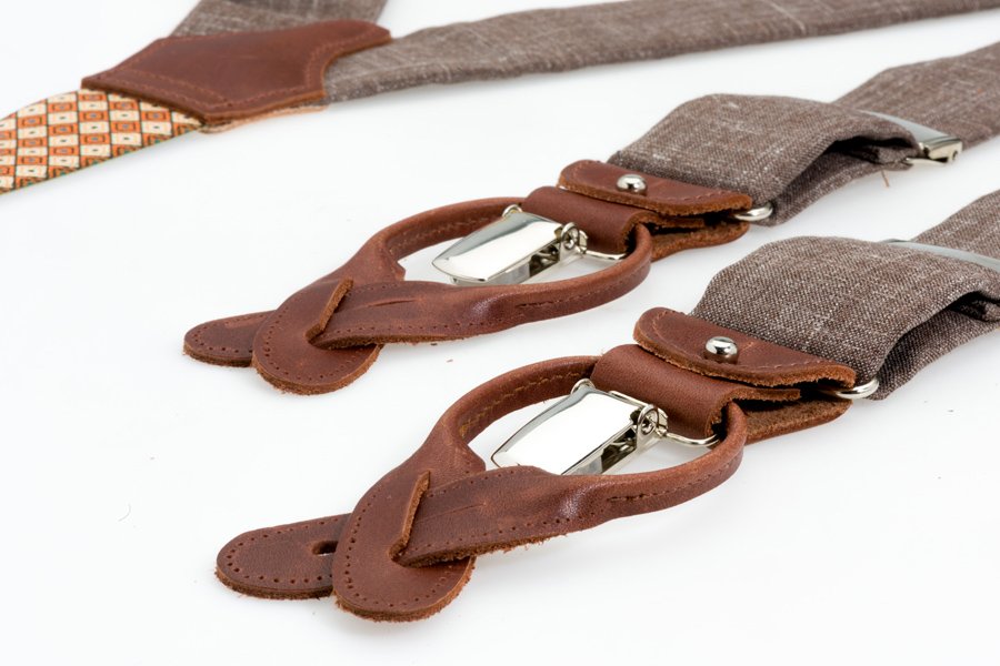 Luxe Albert Thurston bretels beige