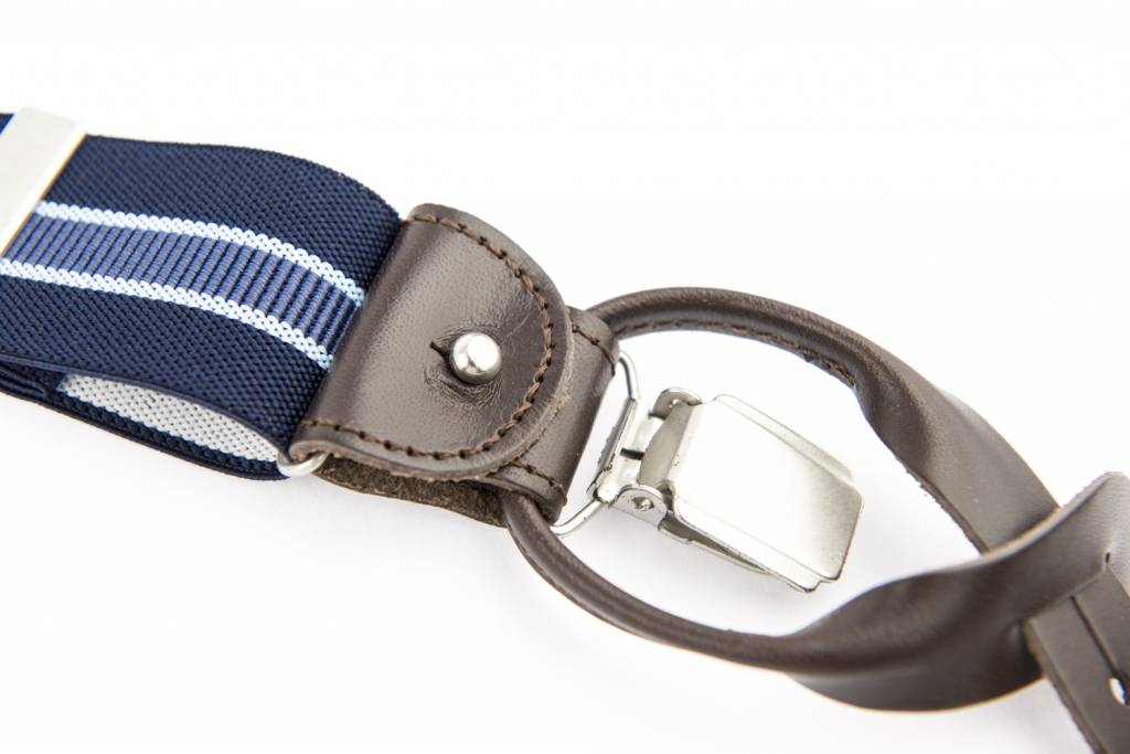 Blauwe, klassieke bretels voor heren | Profuomo PP1L00002B