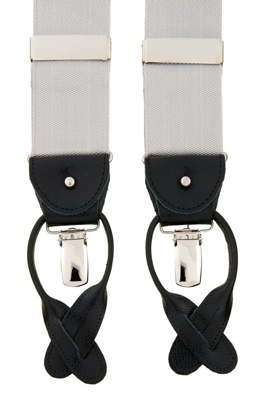 Gray suspenders
