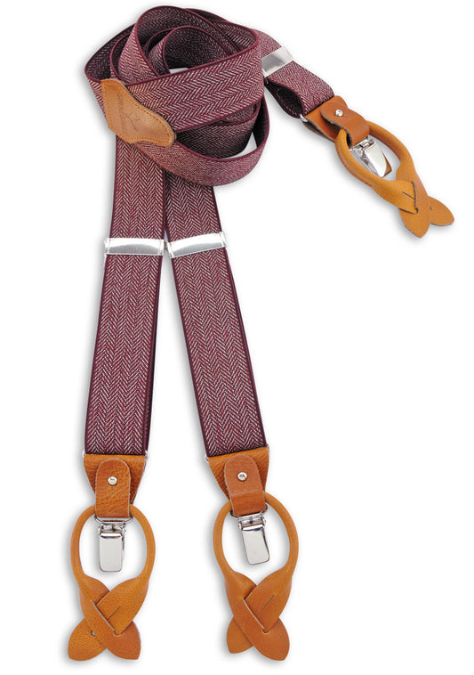 Sir Redman luxurious herringbone braces