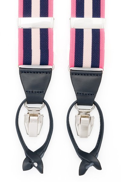 bretels Hein Strijker roze blauw gestreept
