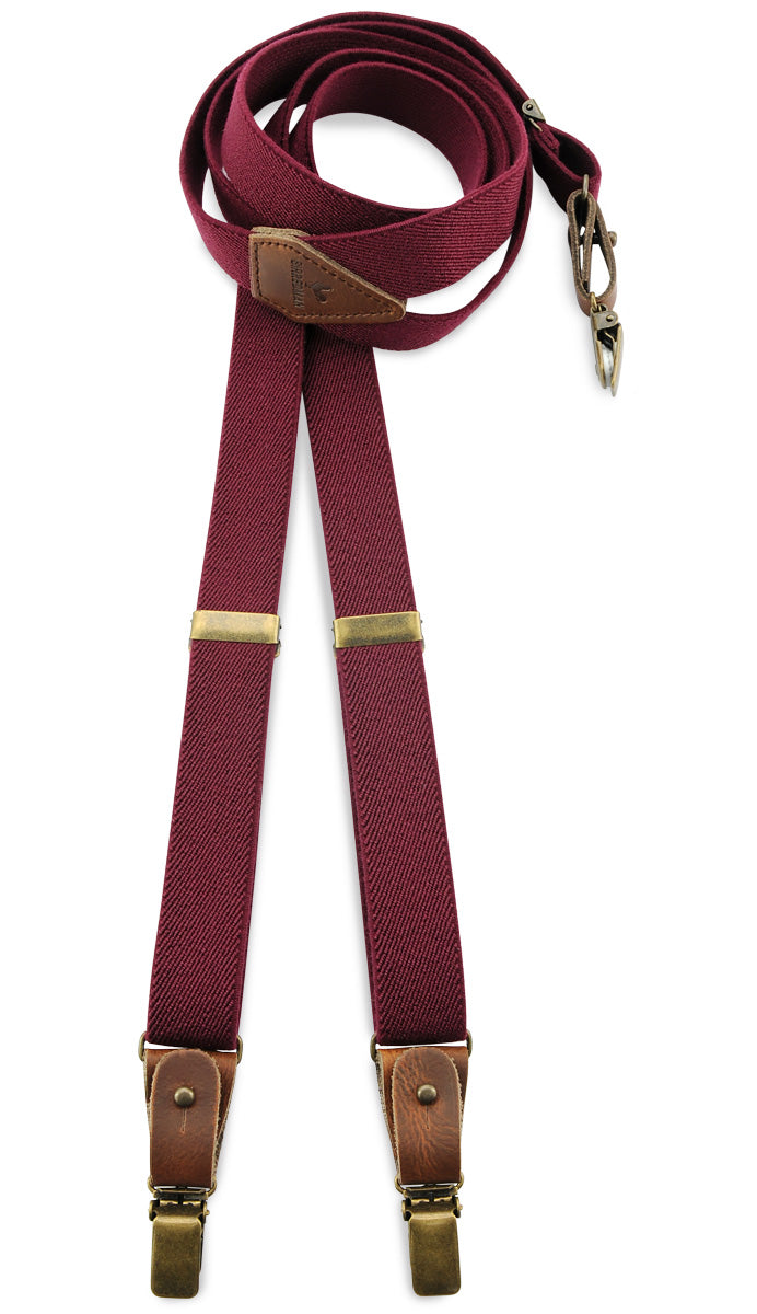 Sir Redman Hosenträger Kombi-Pack Mr. Buck Burgundy
