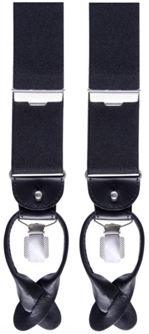 Zwarte bretels van het merk Profuomo PP1L00001A 